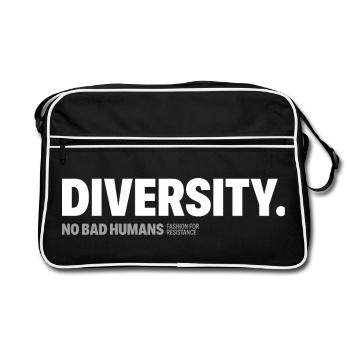 Diversité - Sac Retro - noir/blanc - Devant