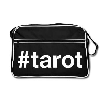 Tarot Hashtag - Retro Bag - black/white - Front