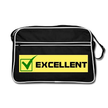 Excellent - Retro Bag - black/white - Front