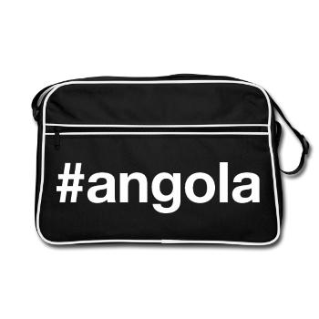 Angola Hashtag - Sac Retro - noir/blanc - Devant