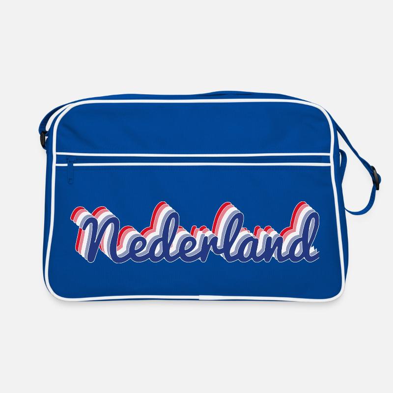 Nederland Script Flagfarben Retro Tasche