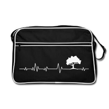 Tree Trees - Retro Bag - black/white - Front