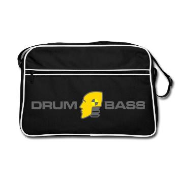 dnb danger - Retro Bag - black/white - Front