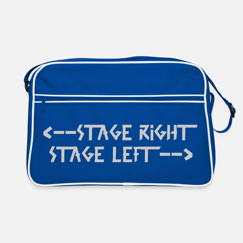 stage right stage left Gray Retro Bag