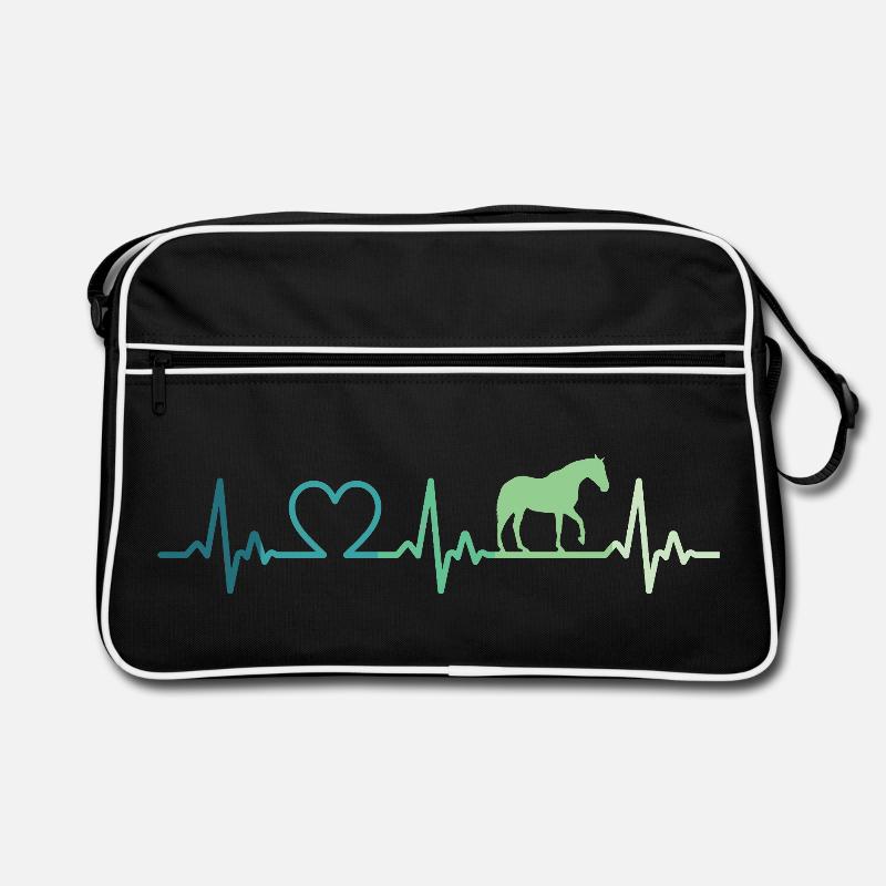 mon cheval battement de coeur chevaux Sac Retro