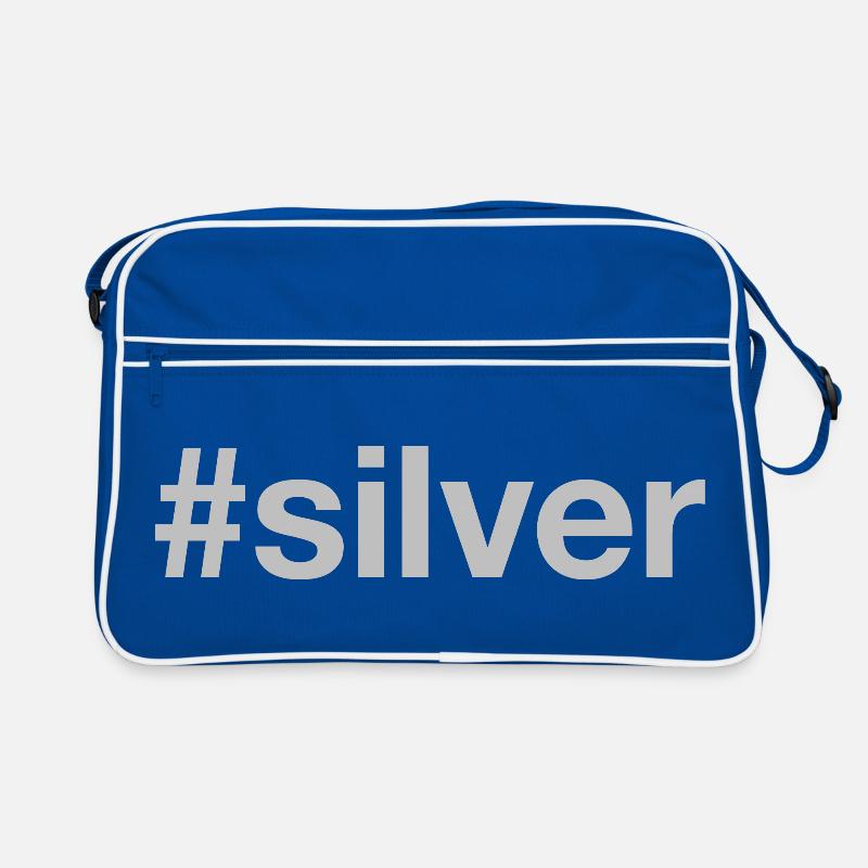SILVER Hashtag Retro Bag