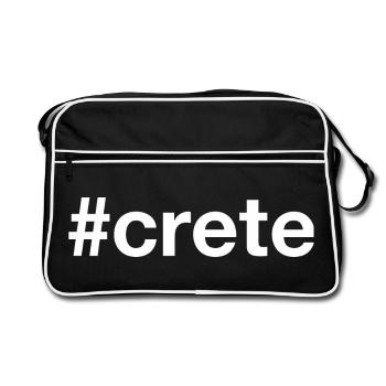 CRETE Hashtag - Retro Bag - black/white - Front