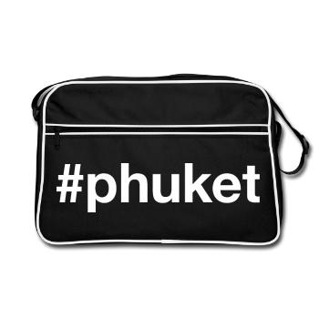 PHUKET Hashtag Indonesia - Retro Bag - black/white - Front
