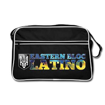 Eastern Bloc Latino Ukrainian Ukraine Gift - Retro Bag - black/white - Front