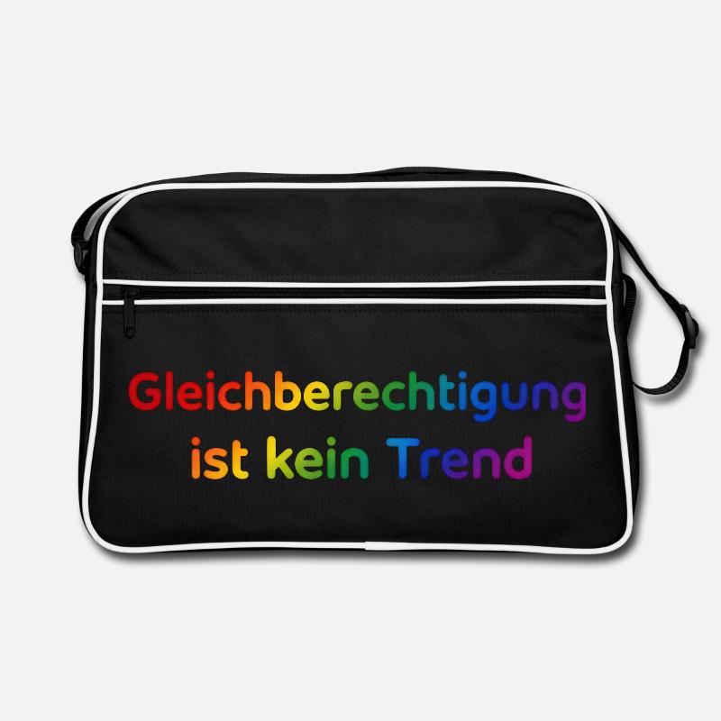 Equality is not a trend rainbow Retro Bag