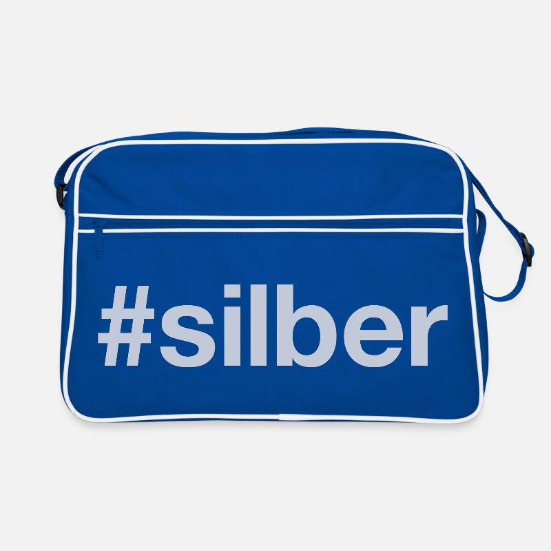SILBER Hashtag Retro Tasche
