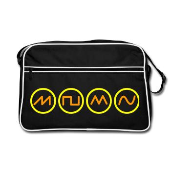 synth sound - Retro Bag - black/white - Front