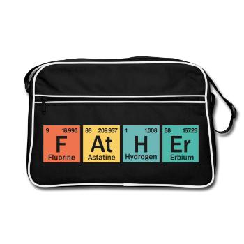 Father element - Retro Bag - black/white - Front