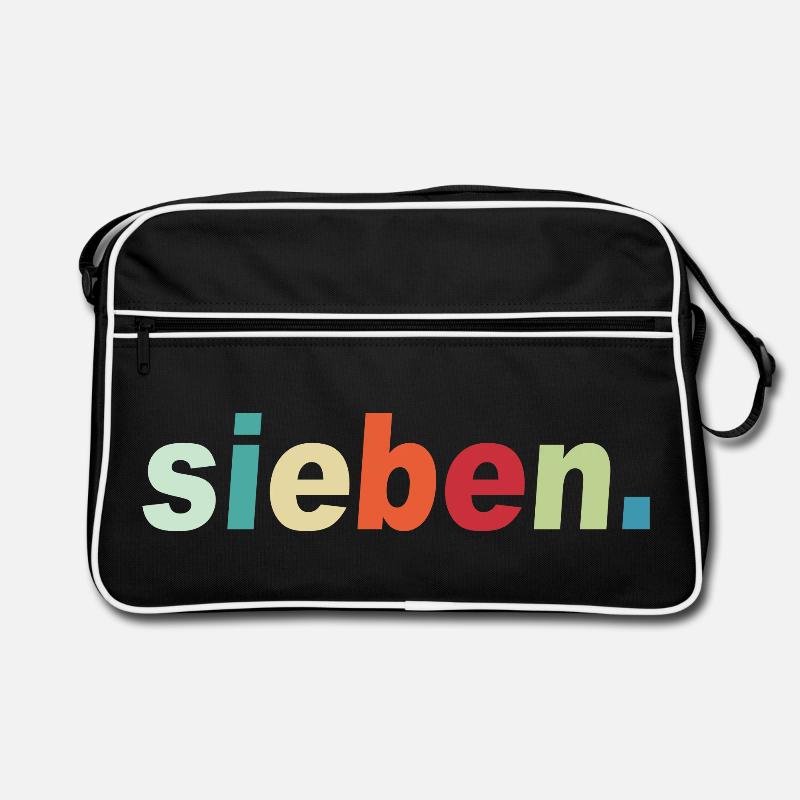 7. Geburtstag Kind Geschenk Retro Tasche