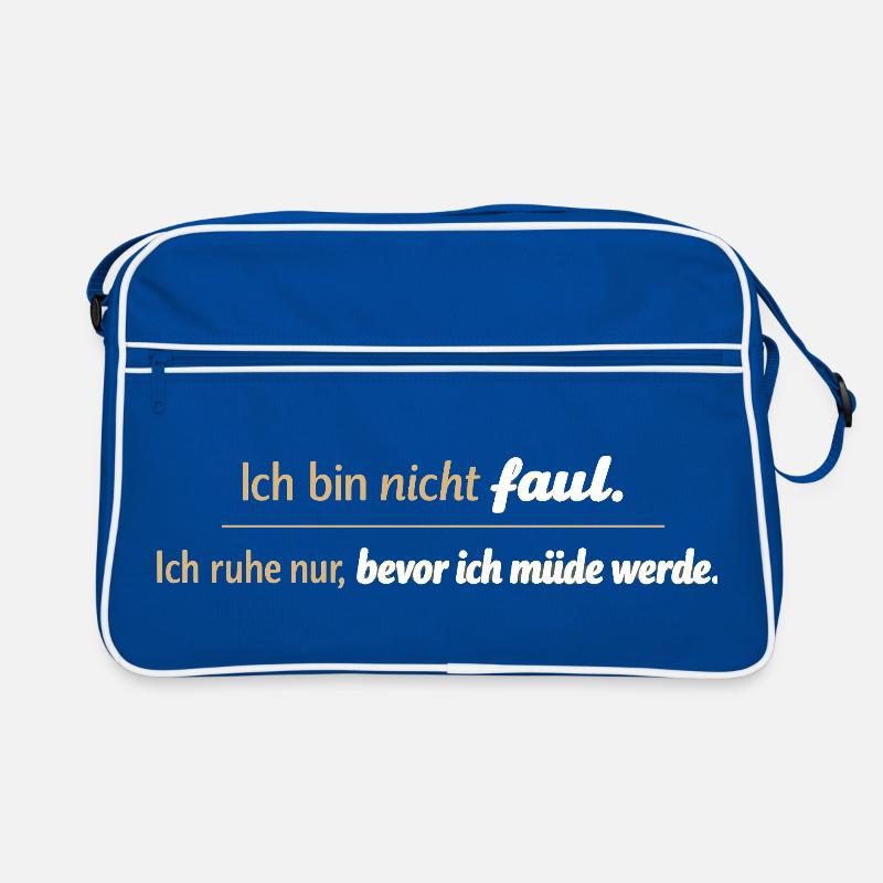 I'm not lazy Rest from tiredness Retro Bag