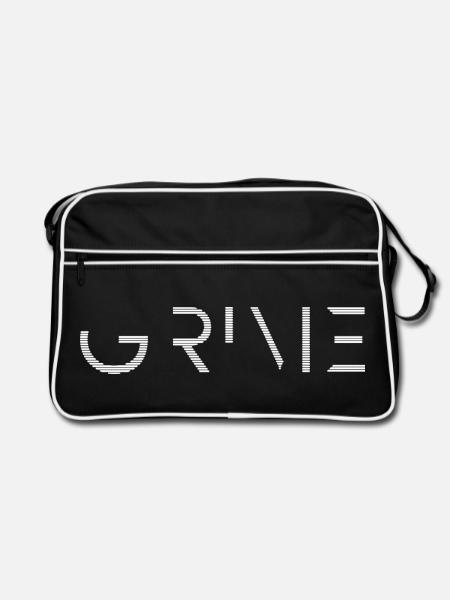 Grime Music Culture UK London Bass Music - Retro Tasche - Schwarz/Weiß