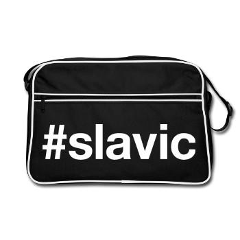 Hashtag SLAVE - Sac Retro - noir/blanc - Devant
