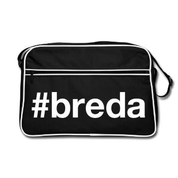 BREDA Netherlands Niederlande - Retro Tasche - Schwarz/Weiß - Vorne