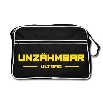 UNTAMPABLE ULTRAS - Retro Bag - black/white - Front