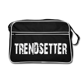 Pionnier de tendances - Sac Retro - noir/blanc - Devant