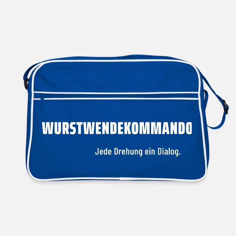 Wurstwendekommando. Jede Drehung ein Dialog. Retro Tasche