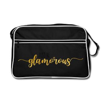 juste être glamour - Sac Retro - noir/blanc - Devant