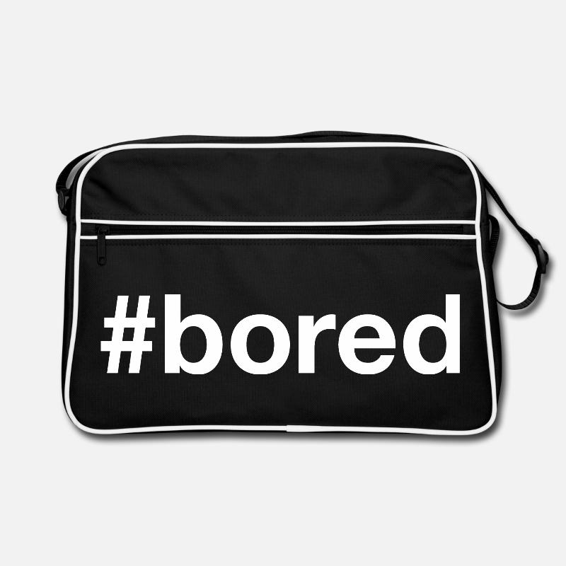 BORED Boredom Hashtag Retro Bag