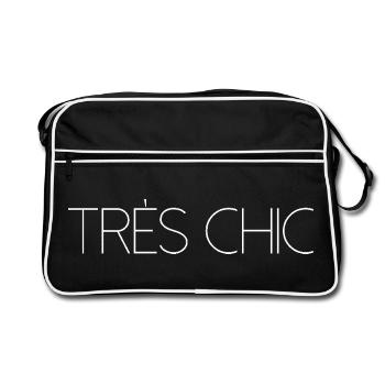 TRES CHIC Stylish - Retro Bag - black/white - Front