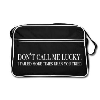 Inspirer - dicton motivant - Sac Retro - noir/blanc - Devant
