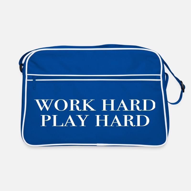 travailler dur, jouer dur Sac Retro