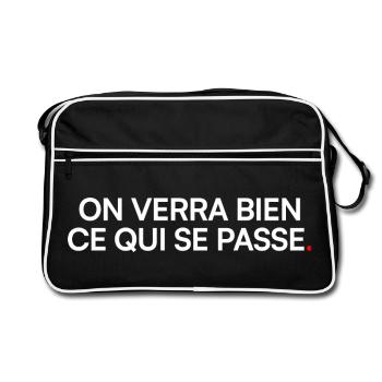 On verra bien humour moderne - Sac Retro - noir/blanc - Devant