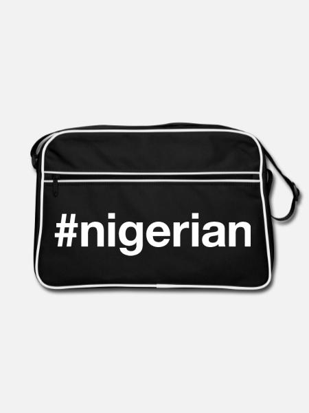 NIGERIAN Nigeria Blanc - Sac Retro - noir/blanc - Devant