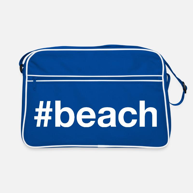 BEACH Hashtag Retro Bag