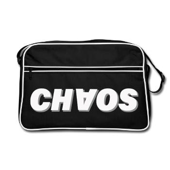 Chaos - Retro Bag - black/white - Front