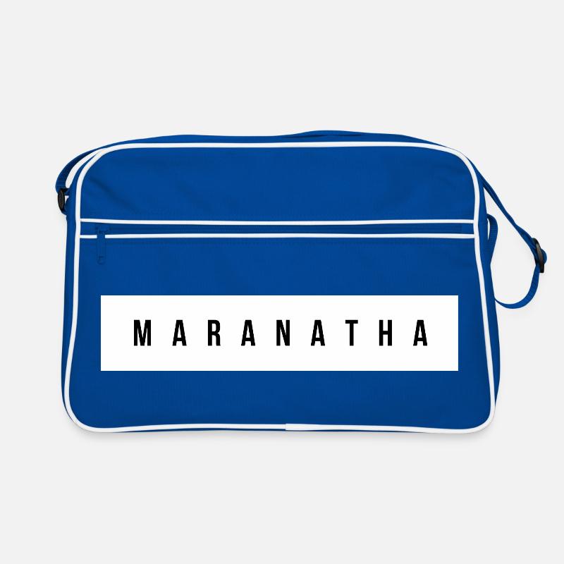 Typographie majuscule maranatha Sac Retro
