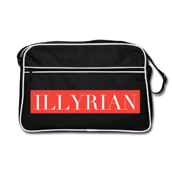 Illyrian - Sac Retro - noir/blanc - Devant