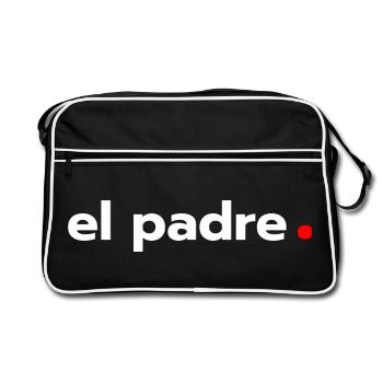 El Padre - Retro Tasche - Schwarz/Weiß - Vorne