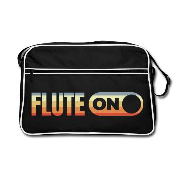 Flûte sur flûte - Sac Retro - noir/blanc - Devant