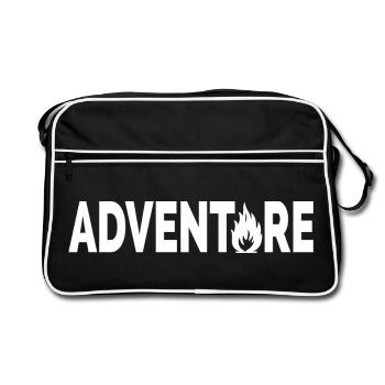 Aventure typographique artistique - Sac Retro - noir/blanc - Devant