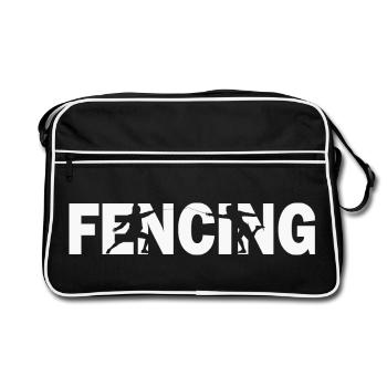 Fencing Fencers - Retro Bag - black/white - Front