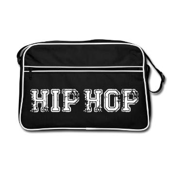 HIP HOP - Sac Retro - noir/blanc - Devant