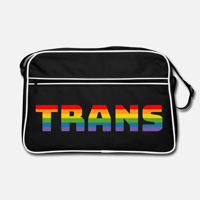 Regenbogen Trans Retro Tasche