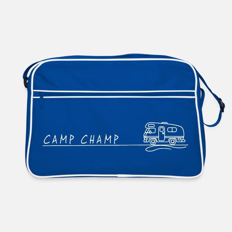 Motorhome Camp Champ Spruch Camping Retro Bag