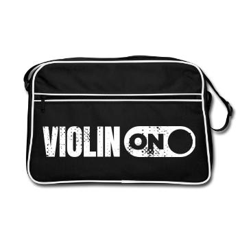 Drôle de violon - Sac Retro - noir/blanc - Devant