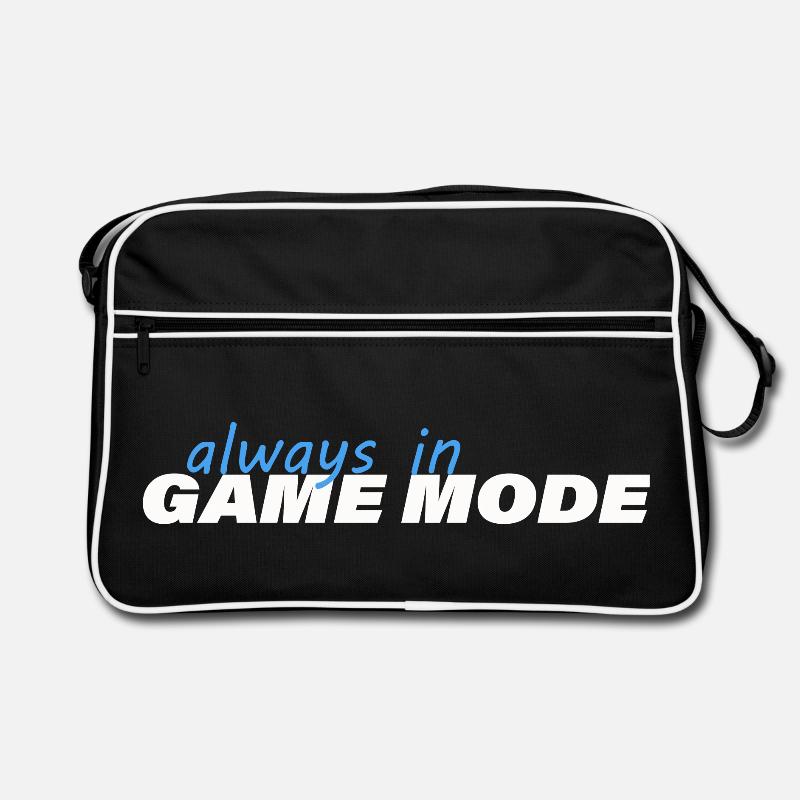 ALWAYS IN GAME MODE Retro Tasche