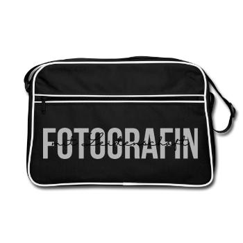 Photographe passionné - Sac Retro - noir/blanc - Devant