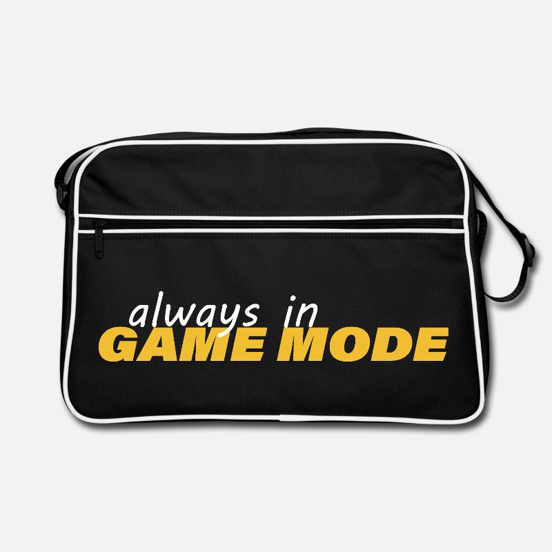 ALWAYS IN GAME MODE Retro Tasche