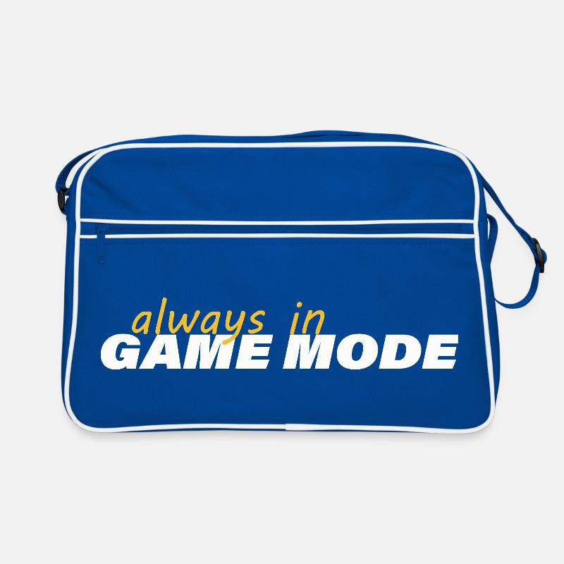 ALWAYS IN GAME MODE Retro Tasche