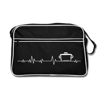 Chef Cook Cooking - Retro Bag - black/white - Front