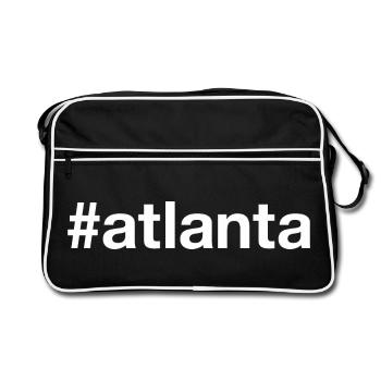 ATLANTA Hashtag - Retro Bag - black/white - Front